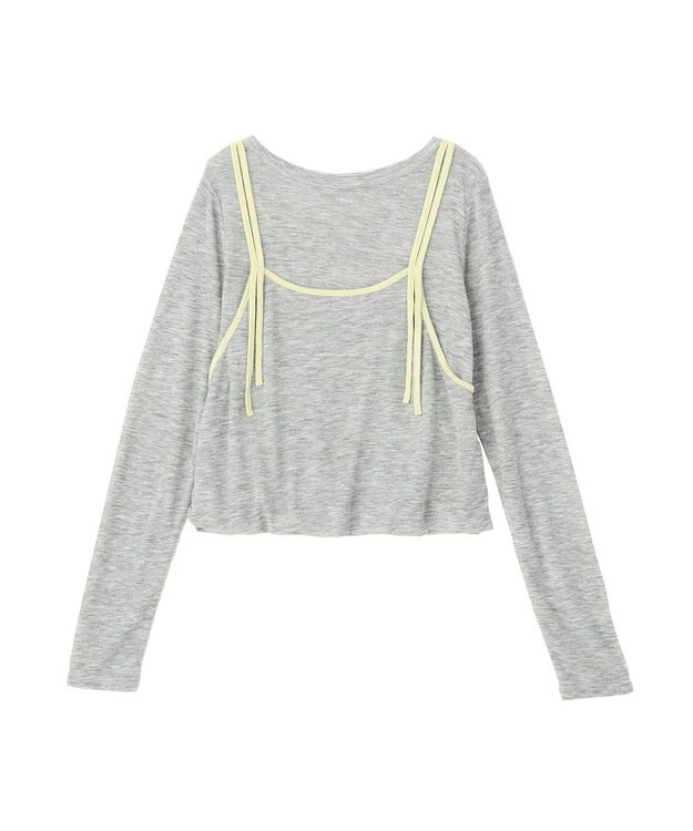 CRAFT STANDARD BOUTIQUE パイピングレイヤードバルーンプルオーバー Gray Mixture