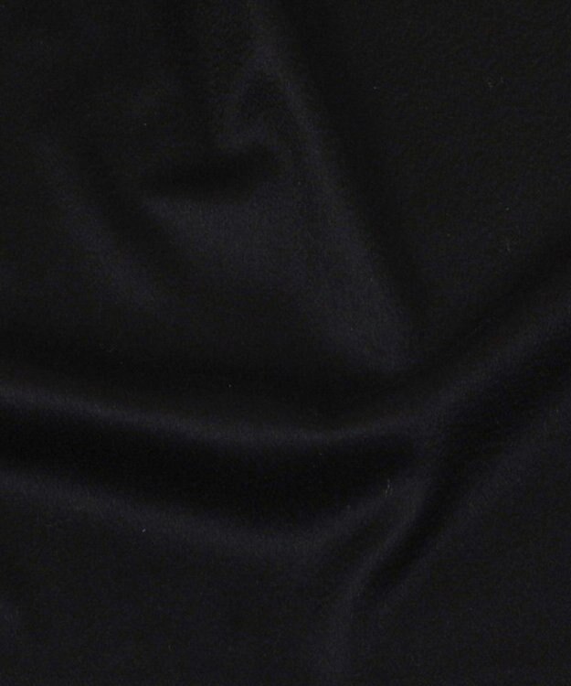 AURORA 【Johnstons of Elgin（ジョンストンズ オブ エルガン）】 カシミヤ100％起毛無地マフラー ブラック