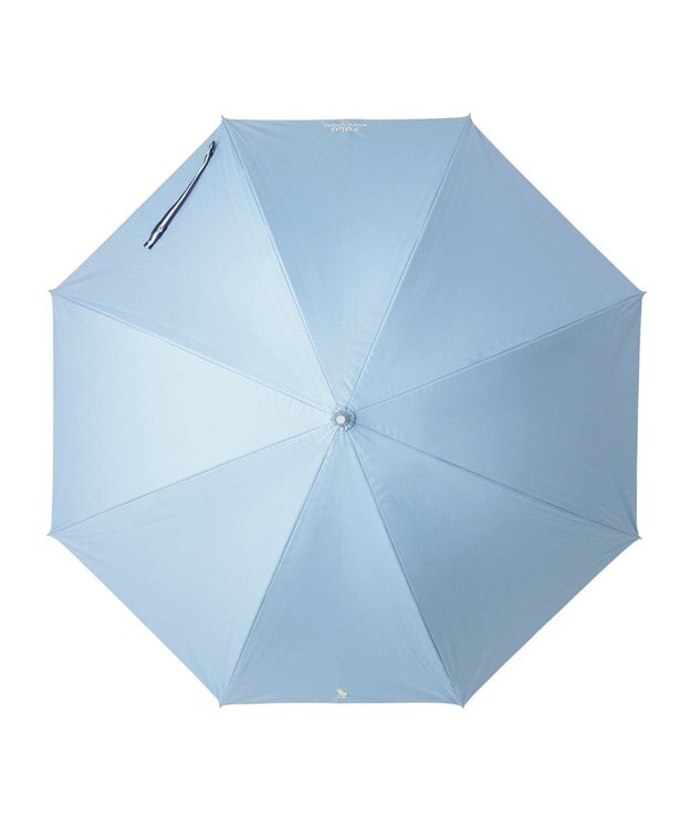 MOONBAT 【軽量】POLO RALPH LAUREN 晴雨兼用日傘 長傘 PP刺繍／一級遮光 遮熱 UV サックス×イエロー