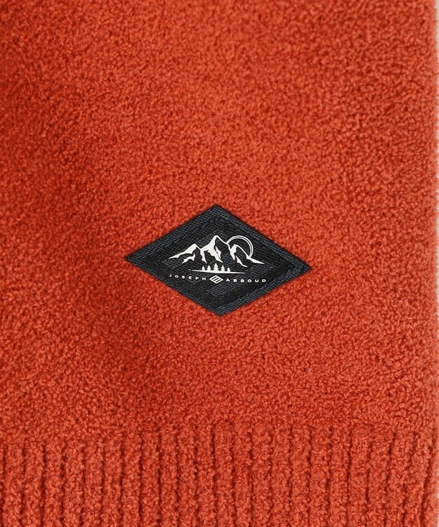 JOSEPH ABBOUD MOUNTAIN 【軽量/ソフト】ニットフリース プルオーバー ニット オレンジ系
