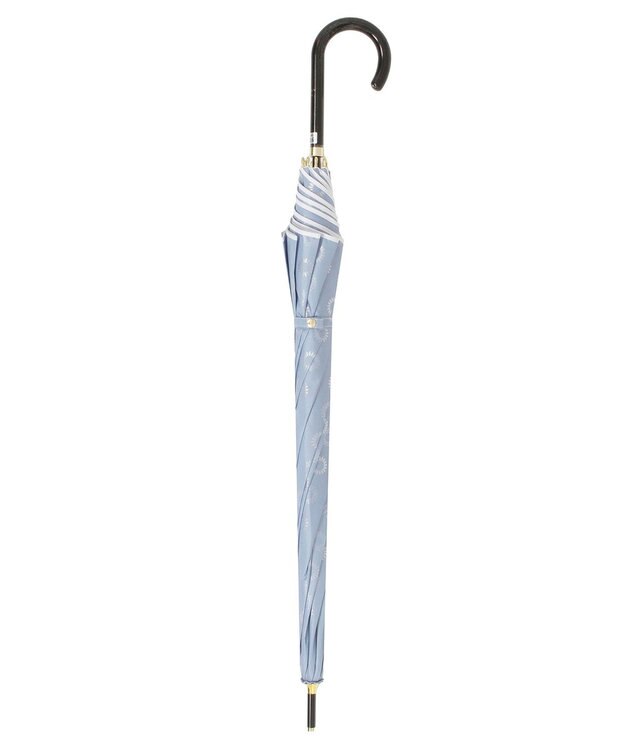 MOONBAT LANVIN en Bleu 長傘 ジャカード×パイピング サックスブルー