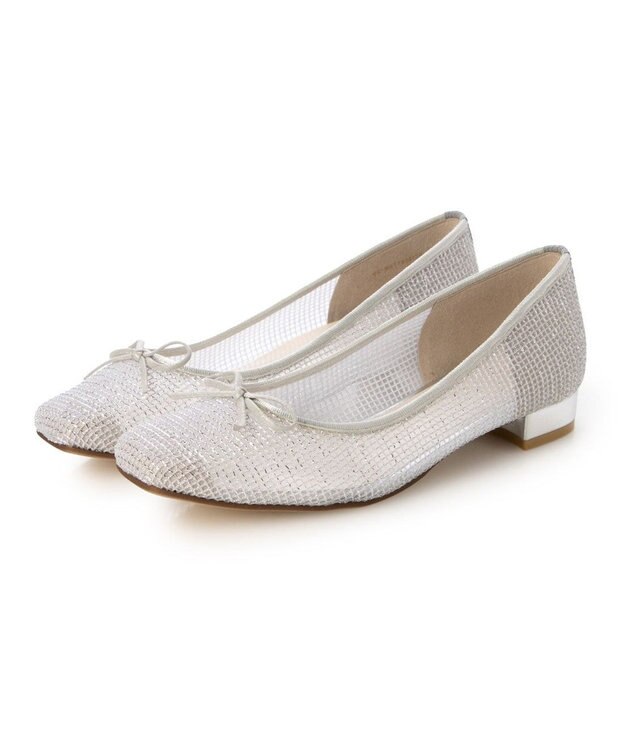 Riz raffinee <Riz raffinee>メッシュバレエシューズ シルバー