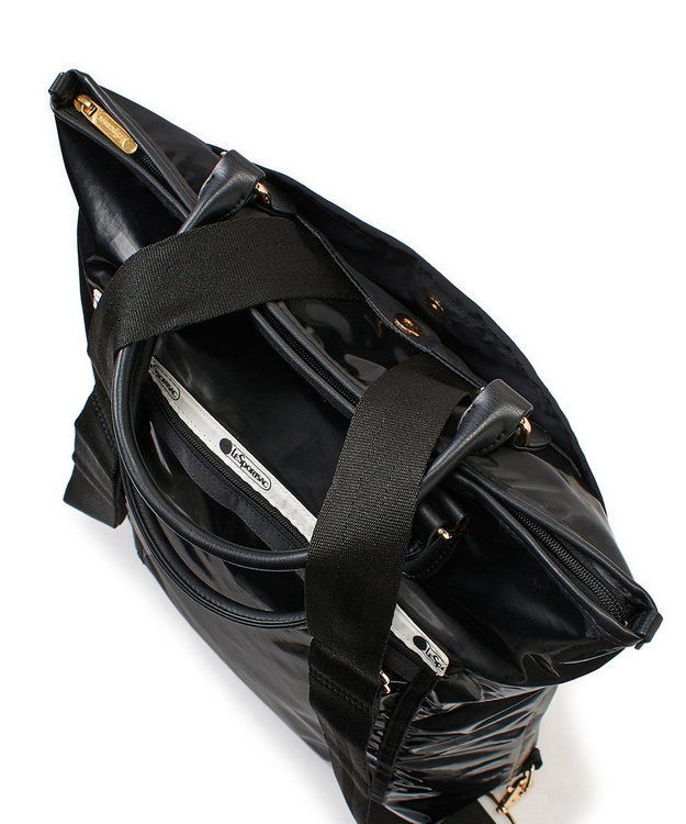 LeSportsac EVERYDAY TH CITY BKPK/アップタウンブラックシャイン/ブラック2 アップタウンブラックシャイン/ブラック2