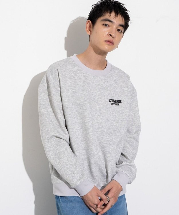 WEGO 【ユニセックス着用ITEM】CONVERSEバックサガラプルオーバー ライトグレー