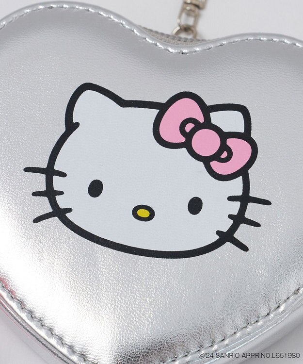 WEGO 【サンリオ】HELLOKITTYコラボハートポーチチャーム シルバー