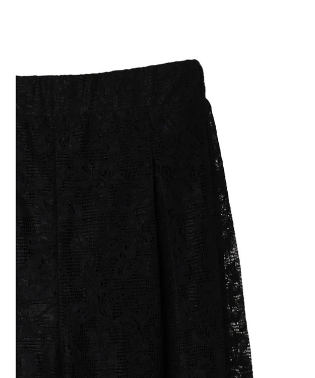 Green Parks レースタックパンツ Black