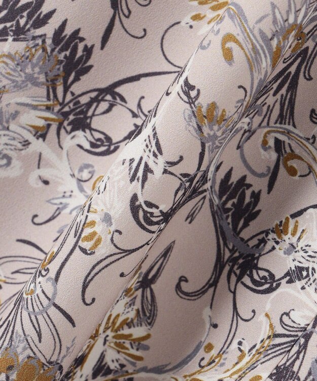 自由区 L 【洗える】バロックプリント ワンピース ローズ系5