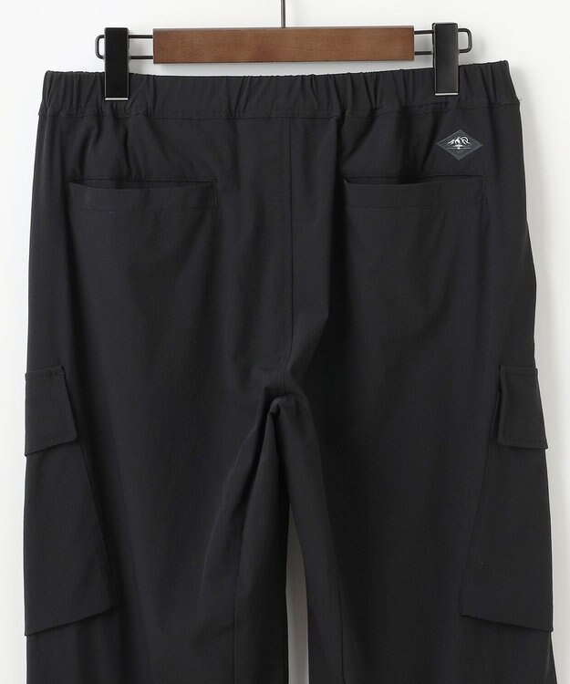 JOSEPH ABBOUD MOUNTAIN 【2wayストレッチ/軽量/ECO撥水】ナイロンリップ2wayストレッチ トレッキングカーゴパンツ ブラック系