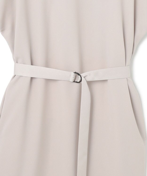 ICB L 【WEB限定・接触冷感・UVケア・速乾・防シワ・洗える】 FluidBackSatin  ワンピース トープ系