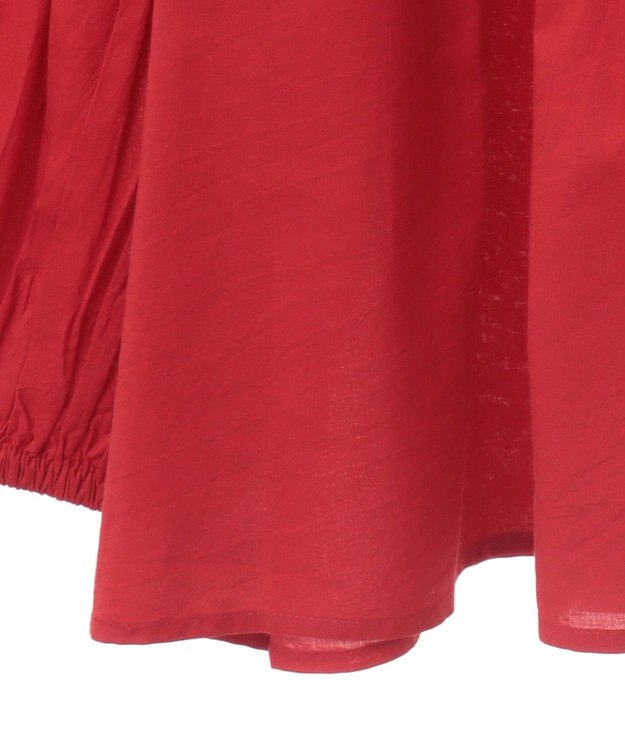 CRAFT STANDARD BOUTIQUE インド綿ピンタックブラウス Red