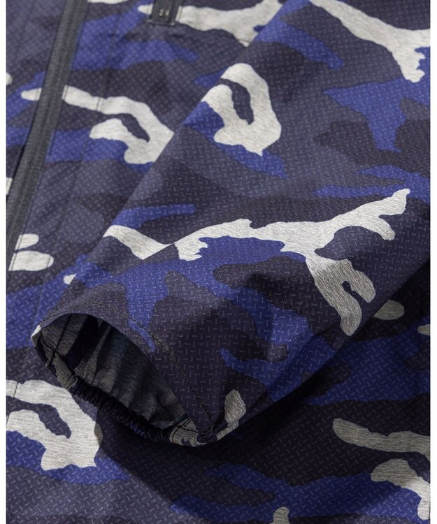 JOSEPH ABBOUD MOUNTAIN 【ストレッチ/軽量/撥水/ポケッタブル】エンボスカモフラージュ パーカー ネイビー系6