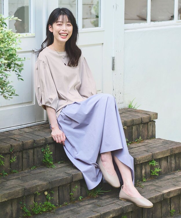 ANY 【定番人気・履き心地抜群】走れるバレエパンプス ベージュ