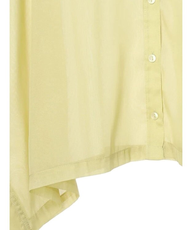 Green Parks ・ＥＬＥＮＣＡＲＥ　ＤＵＥ　ラメシフォンショートシャツ Yellow