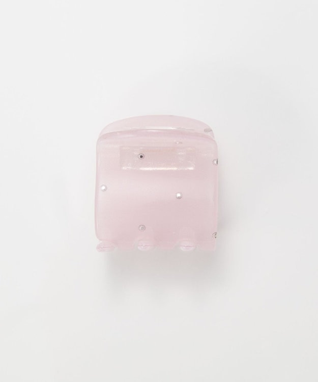 Phoebe <オンワード限定セット>【痛くないシリーズ】ミルキースタッズミニバンスクリップ×パワーストーンイヤリング ピンク