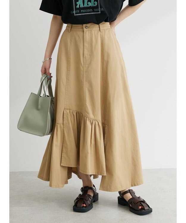 Green Parks ・ＳＵＧＡＲ　ＳＰＯＯＮ　イレヘムツイルスカート Beige