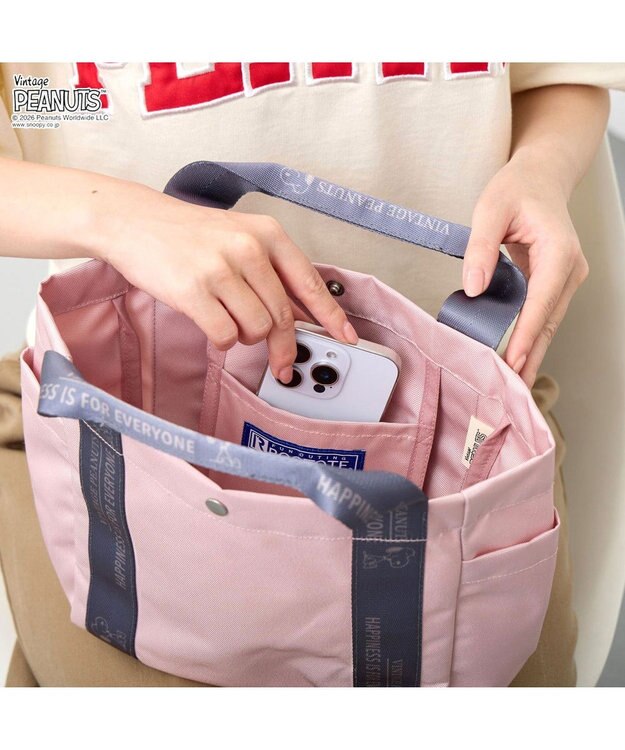 ROOTOTE 8504【ルートート】スヌーピー IP.デリ.ピーナッツ-1D 02：ピンク