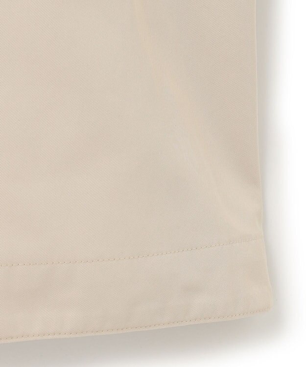 23区 S 【洗える】ライトツイル ノーカラーコート ベージュ系