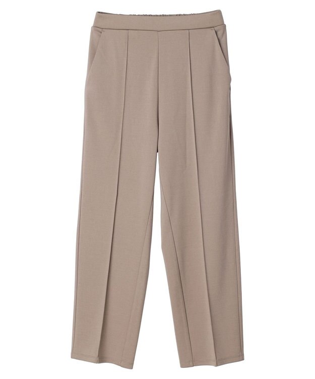 Green Parks らくスレストレートパンツ Gray Beige