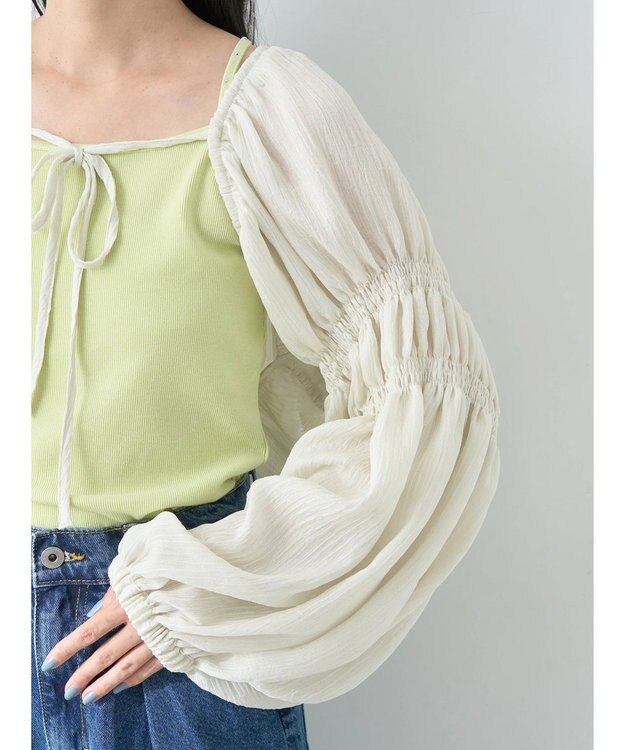 earth music&ecology シアーボレロ Off White