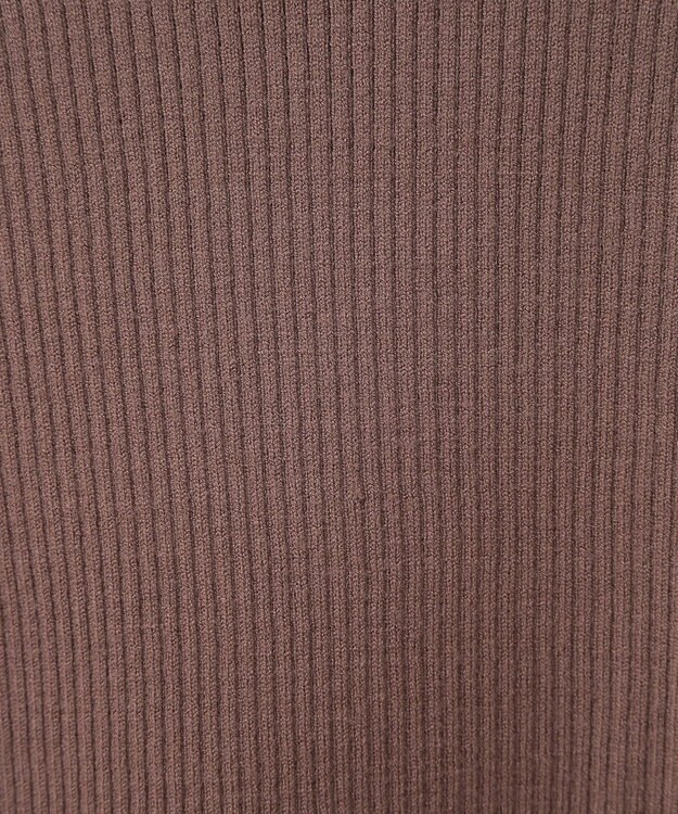 earth music&ecology ＳＥＴ２点リブニットインナー＋チュールプルオーバー Mocha