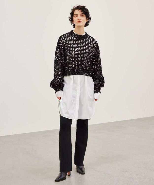 BEIGE， 【洗える】BICON / ロングシャツ White