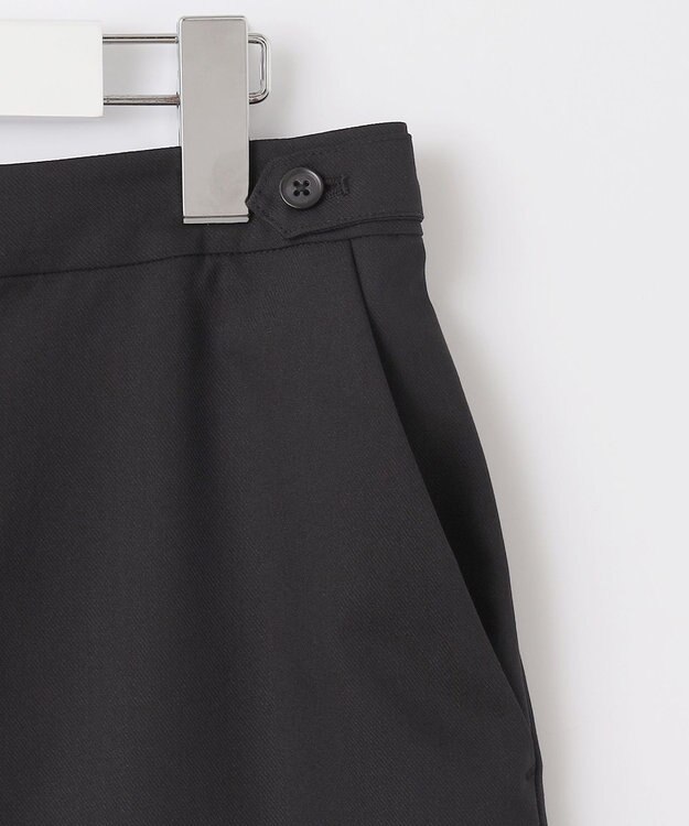 J.PRESS LADIES 【洗える】ハイテンションT/Rライトカルゼ セミワイド パンツ ブラック系