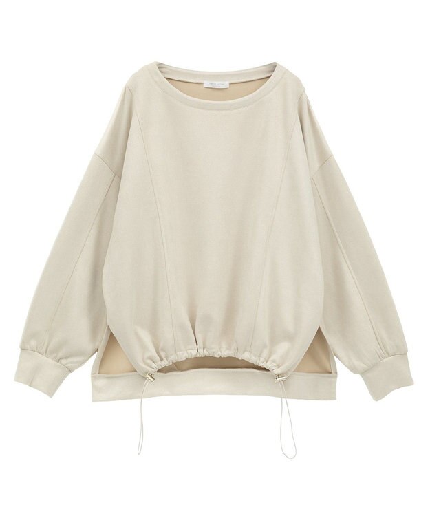 Green Parks なめらかタッチスウェード調ドロストプルオーハ Ivory