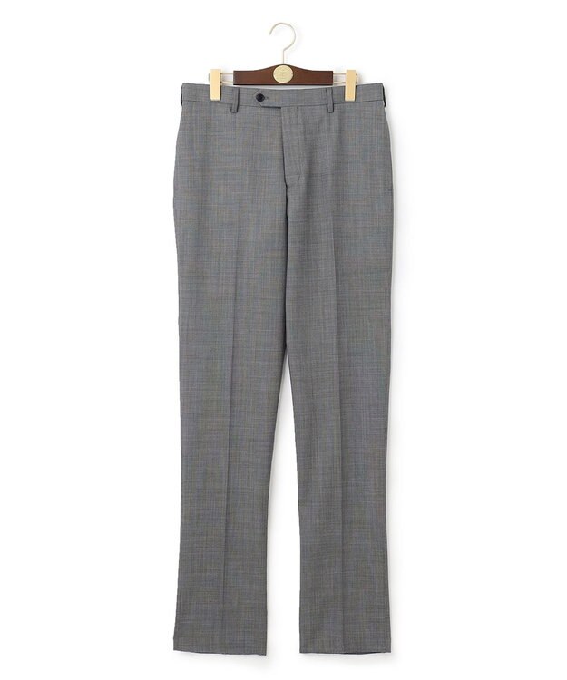 J.PRESS MEN 【PEPPIN MERINO COMFORT】 ストレッチバーズアイ スラックス ライトグレー系