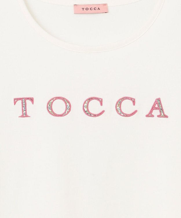 TOCCA 【洗える！】TOCCA PATCHWORK LOGO TEE Tシャツ ホワイト系