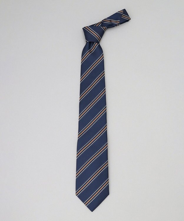 GOTAIRIKU GOTAIRIKU別注【MANTERO/マンテロ】ネクタイ_レジメンタル ネイビー×ブラウン