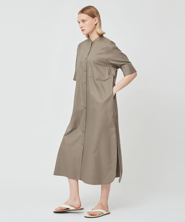 BEIGE， PERSIMMON / シャツワンピース Slate