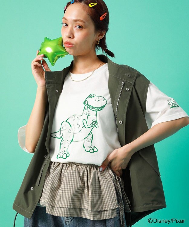 Green Parks ＴＯＹ　ＳＴＯＲＹ　／　立体プリント半袖ＴＥＥ Off White