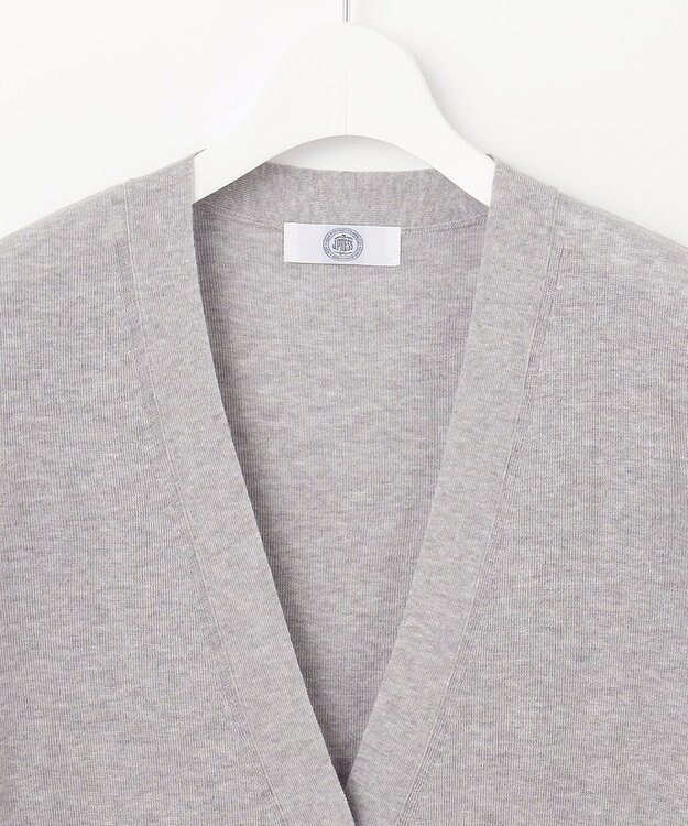 J.PRESS LADIES L 【洗える】Vis/Peスパーク ミディ丈 カーディガン ライトグレー系