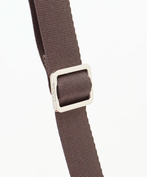 Y'SACCS ダブルタブ　トラベルショルダーバッグ レンガブラウン