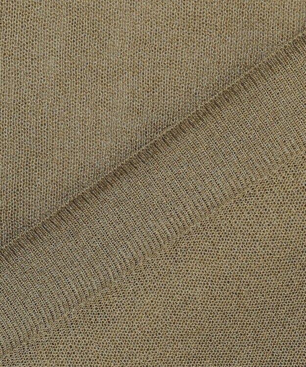 NAVE シアーニット ノースリーブ カーキ系