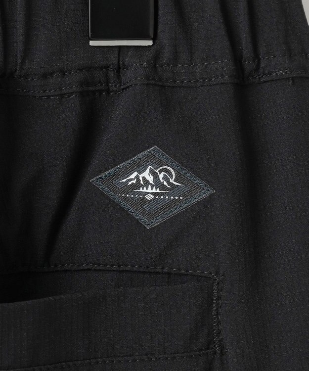 JOSEPH ABBOUD MOUNTAIN 【2wayストレッチ/軽量/ECO撥水】ナイロンリップ2wayストレッチ トレッキングカーゴパンツ ブラック系