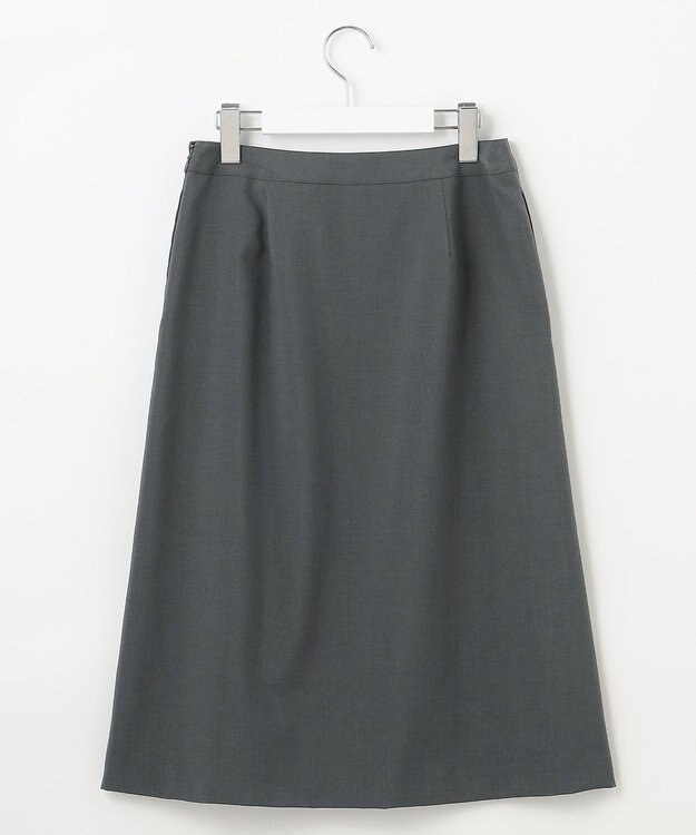 J.PRESS LADIES 【セットアップ対応・洗える】DRYウーステッド スカート グレー系