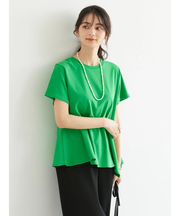 AMERICAN HOLIC 裾フレア切り替えカットプルオーバー Green