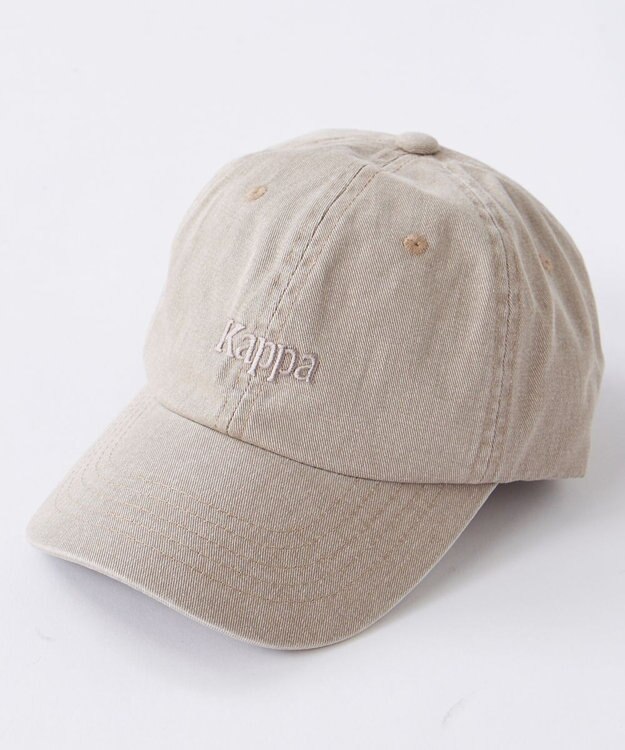 OP／FILA 【Kappa】ロゴ ヴィンテージ風キャップ グレー×ベージュ