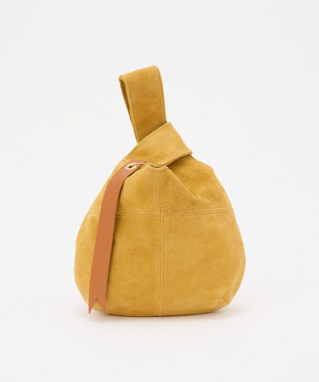russet 【2025AW新作】本革スエード巾着ハンドバッグ(CE-1582) Yellow