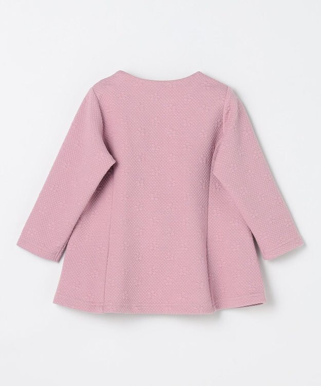 組曲 KIDS 【90-100㎝】フラワーキルト パーカー ラベンダー