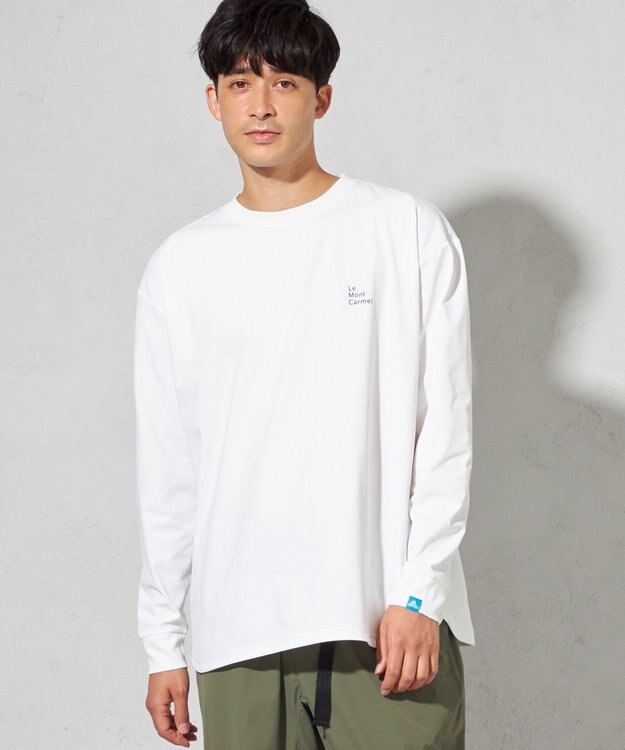 SHARE PARK MENS 【UNISEX】吸水速乾 LMCバックプリントロングスリーブTシャツ（L・XLサイズ） ホワイト