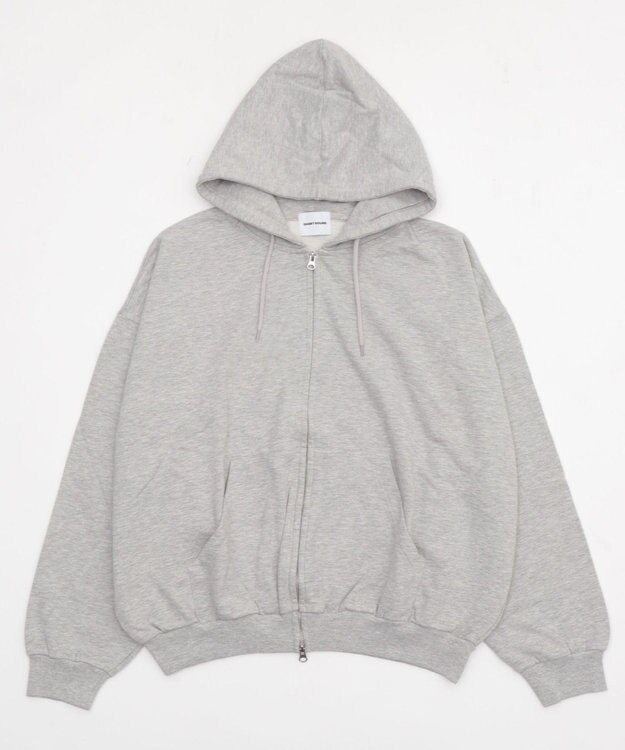 WEGO 【ユニセックス着用ITEM】バルーンBIGダブルZIPパーカー 杢グレー