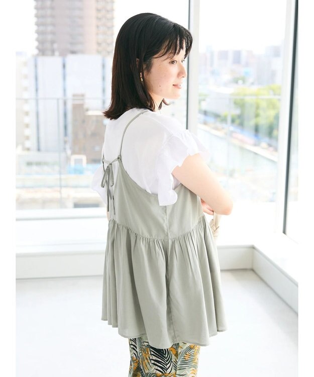 CRAFT STANDARD BOUTIQUE レーヨンキャミチュニック Sax