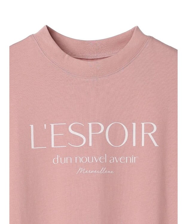 Green Parks 汗染み防止フレンチスリーブロゴＴシャツ Pink