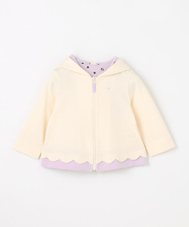 組曲 KIDS 【80-90㎝】LOVE Parent パーカー オフホワイト系