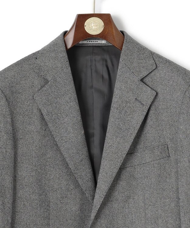 J.PRESS MEN 【定番 / セットアップ対応】マナードシルクホームスパン ジャケット ライトグレー系