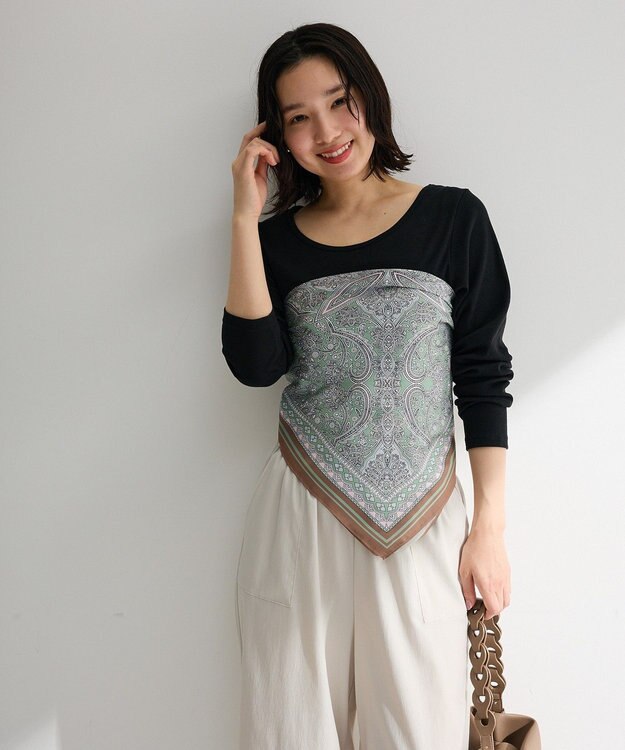 Green Parks バレエネックリブインナー Black