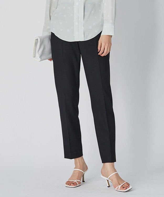 ICB 【洗える】 TR2WAYストレッチ パンツ ブラック系