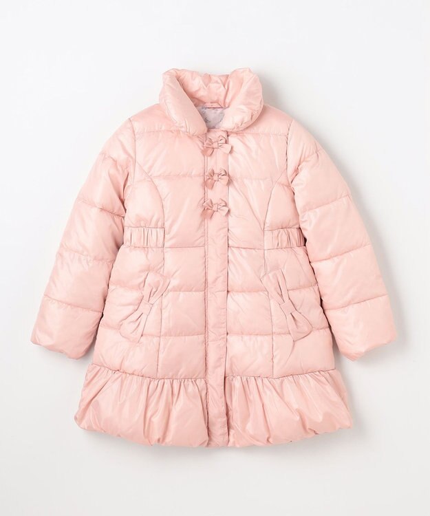 ANY KIDS 【フード取り外し/洗濯機可能】Aラインコート ピンク